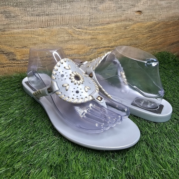 New Jack Rogers Georgica Jelly Sandals SZ 9 - Picture 3 of 10